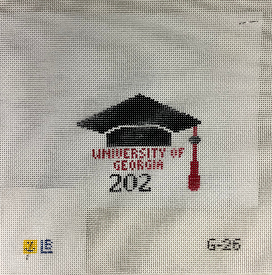 * Lauren Bloch Designs G26 University of Georgia Grad Cap