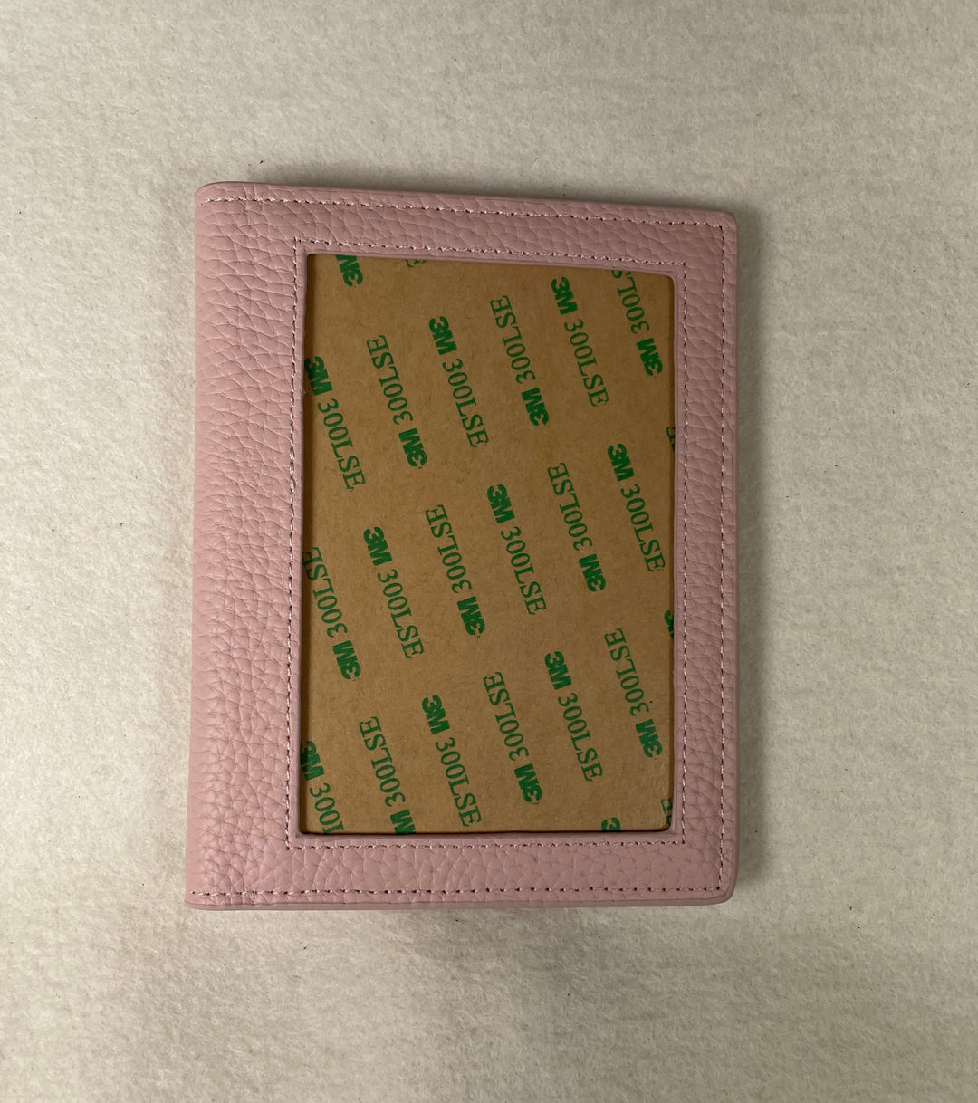 Rachel Barri Self Finishing Passport Cover- Pebble Leather Pink