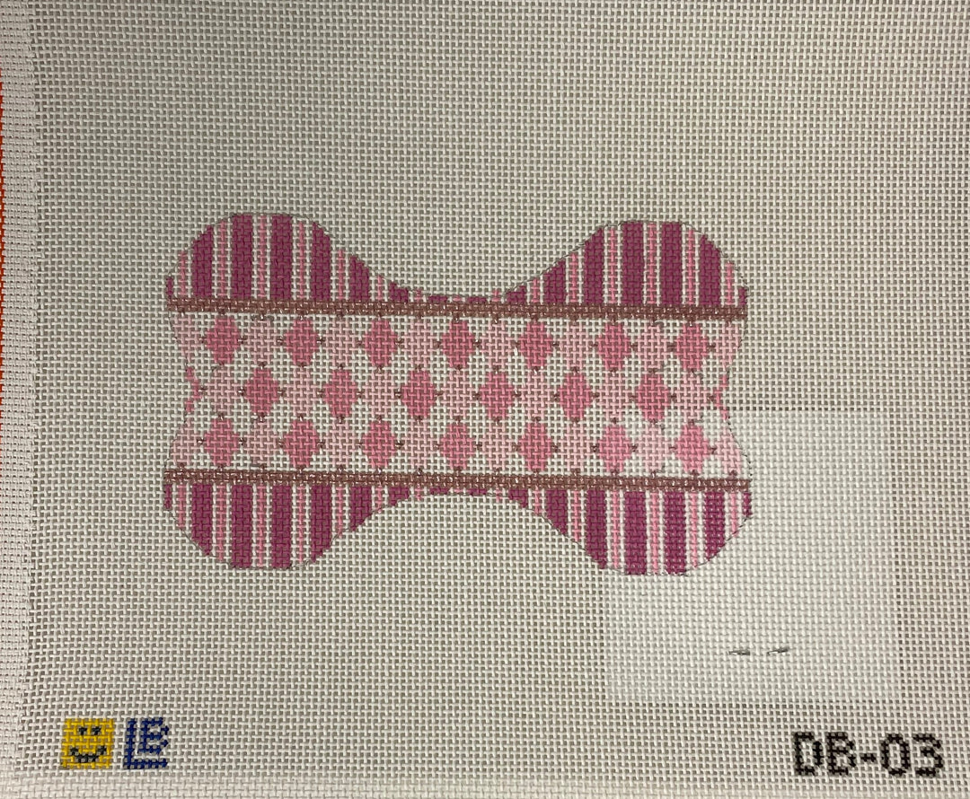 * Lauren Bloch DB03 Dog Bone- Harlequin- Pink