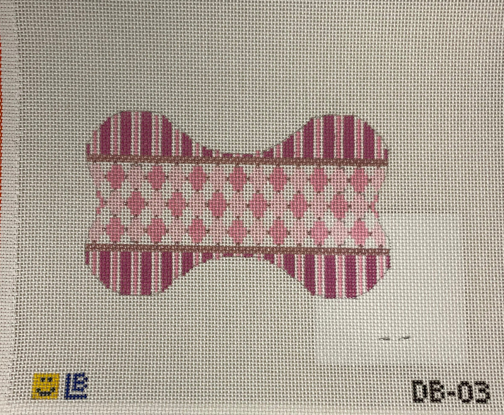 * Lauren Bloch DB03 Dog Bone- Harlequin- Pink