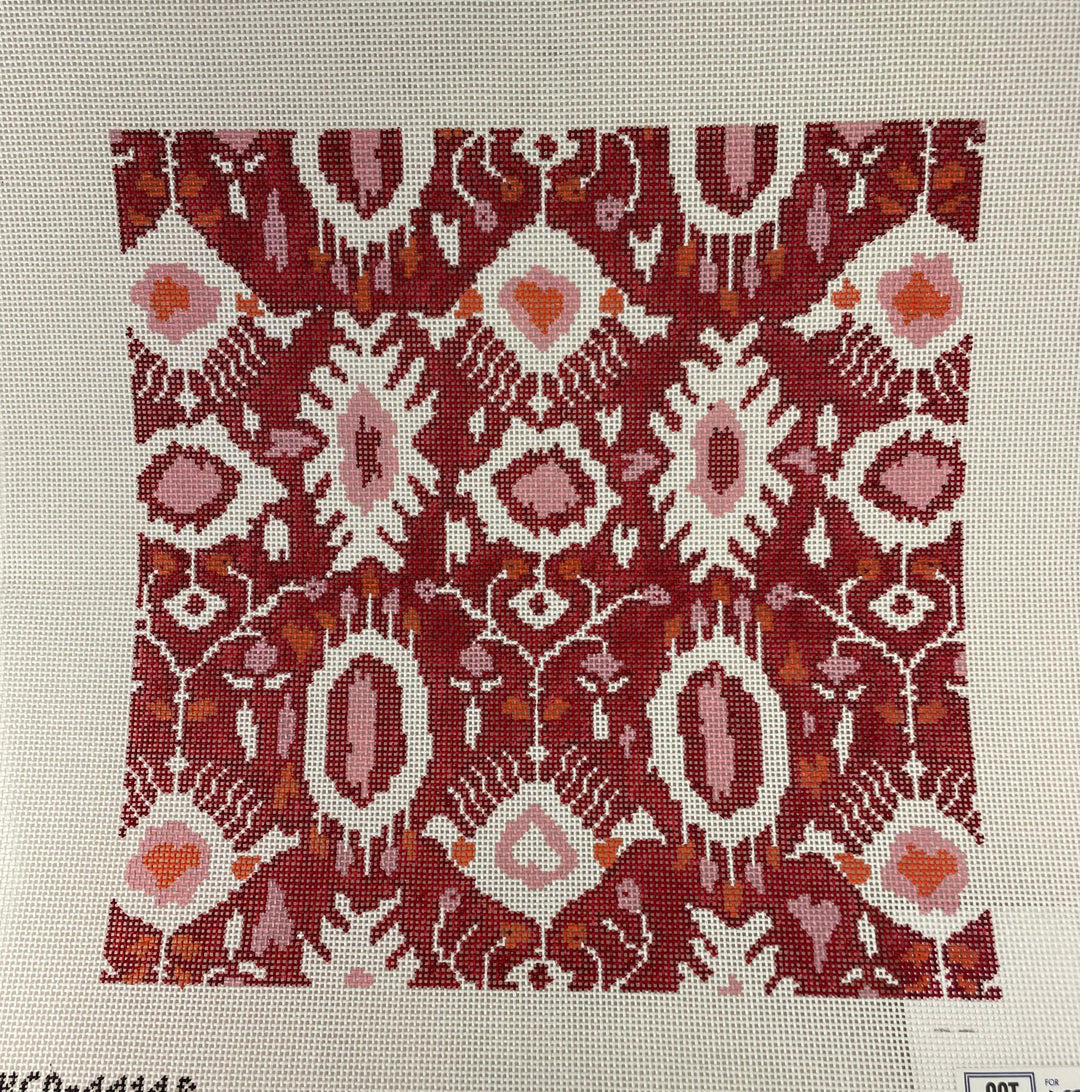 * SCT Designs KCD4414R Ikat Pillow- Red