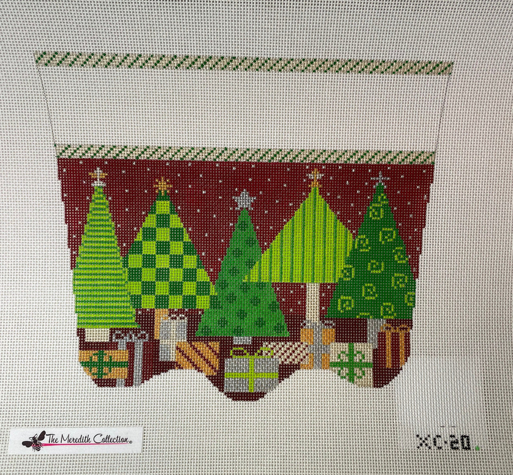 Meredith Collection XC-20 Oh Christmas Tree Stocking Cuff- 13m