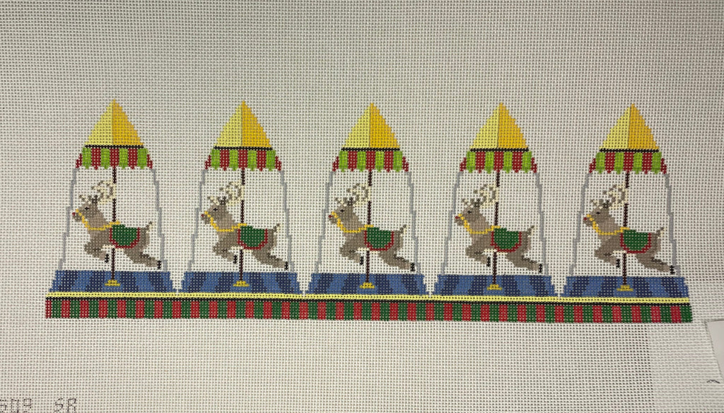 * Susan Roberts Needlepoint MH5509 Reindeer 3D Bell