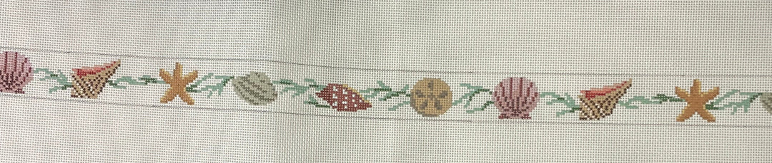 * Susan Roberts Needlepoint 3571 Sea Shells and Seaweed Belt- 18m