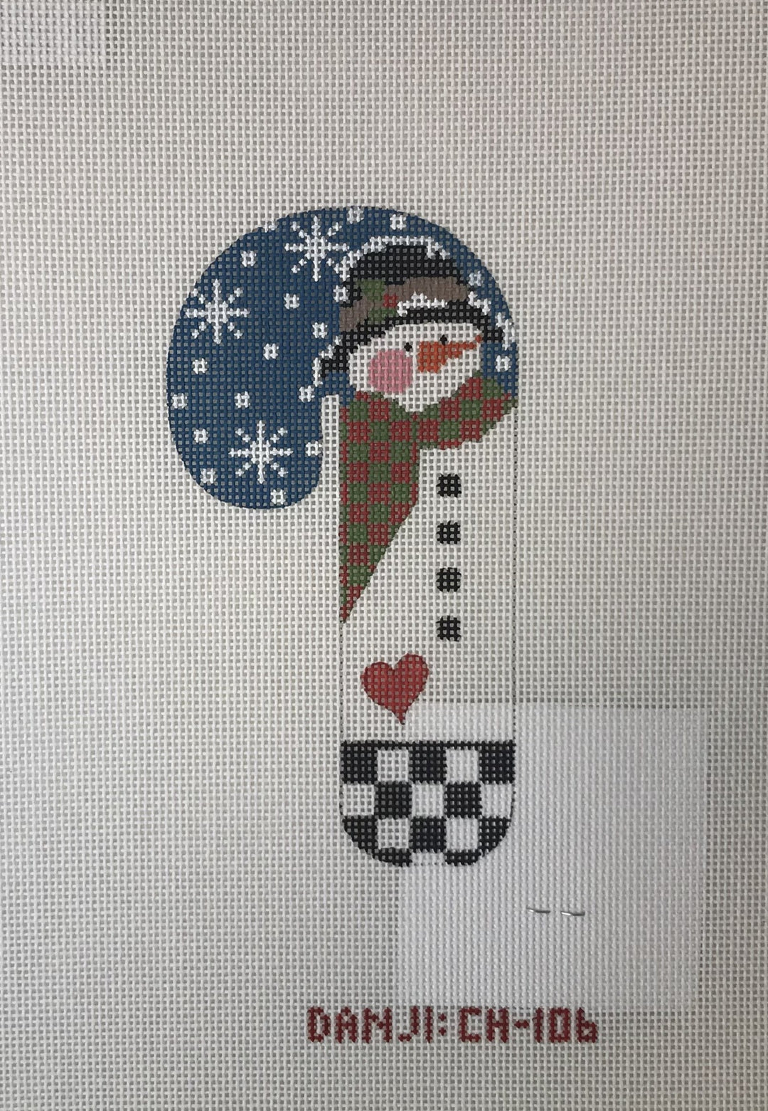 * Danji CH106 Black Hat Heart Snowman Candycane