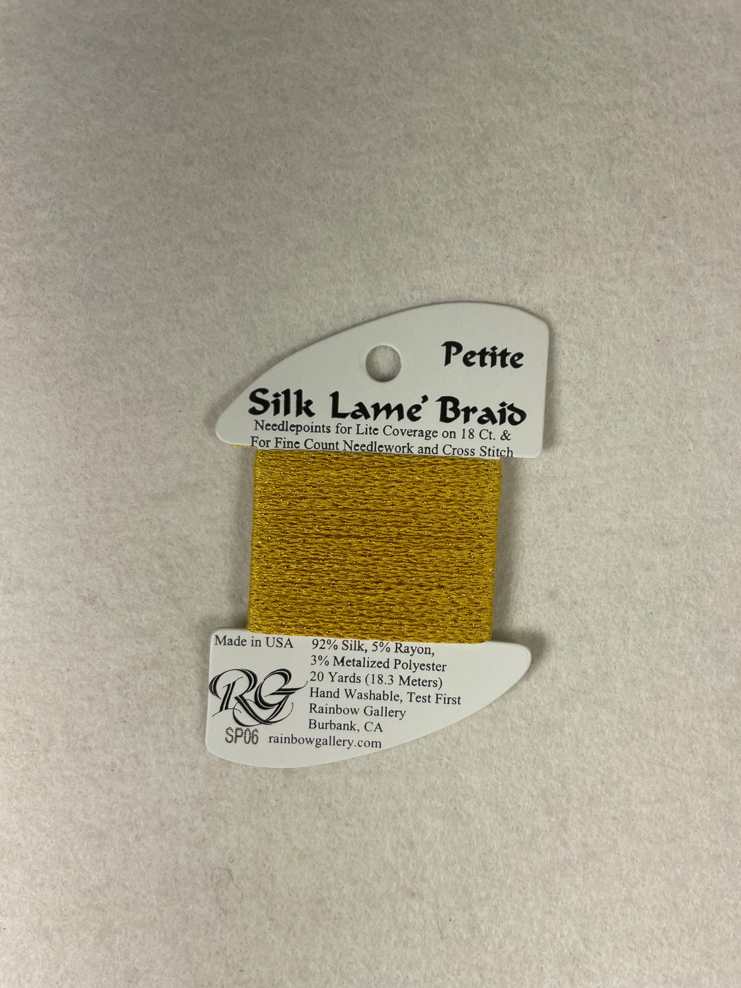 Petite Silk Lame Braid SP06 Gold