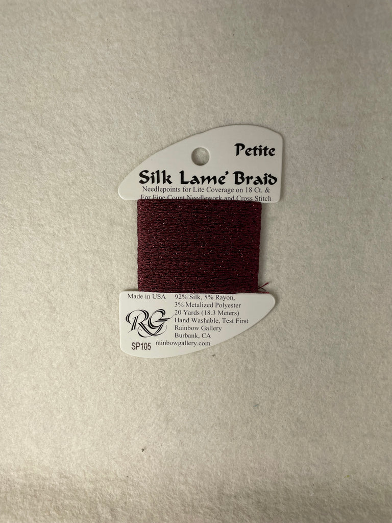 Petite Silk Lame Braid SP105 Wine