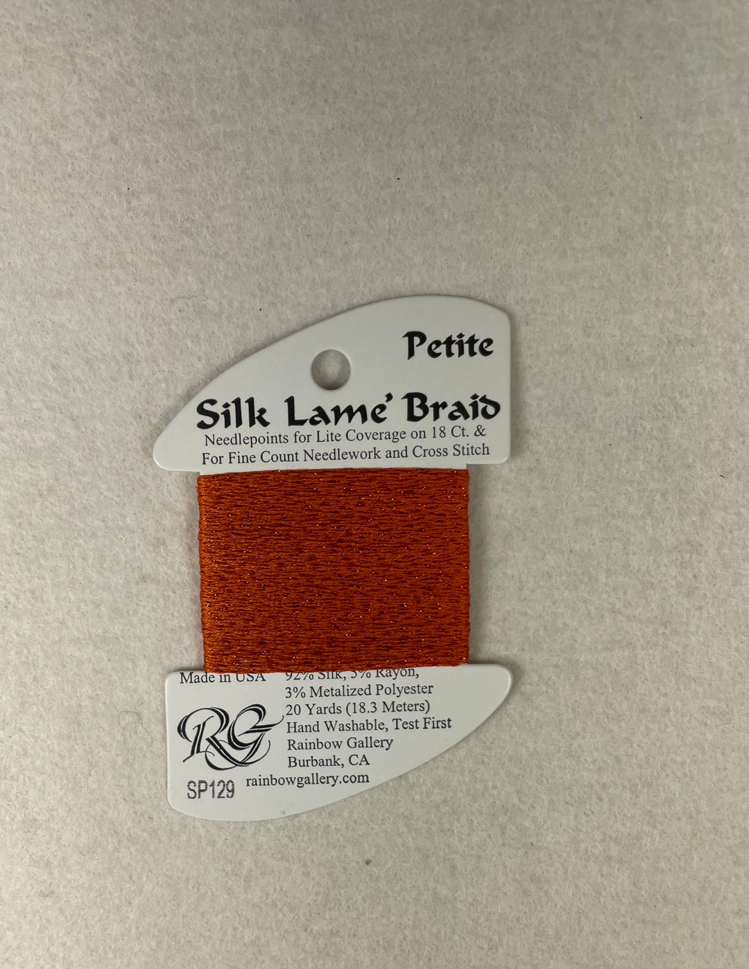 Petite Silk Lame Braid SP129 Tabasco