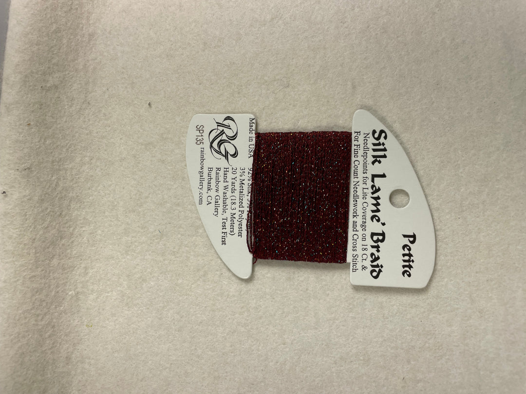 Petite Silk Lame Braid SP135 Red Sparkle