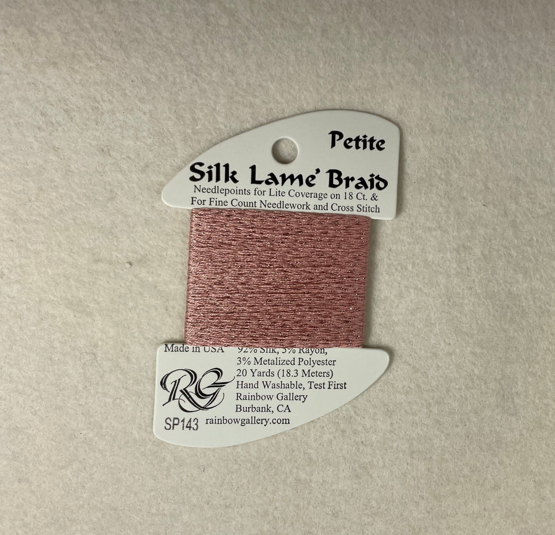 Petite Silk Lame Braid SP143 Cameo Pink
