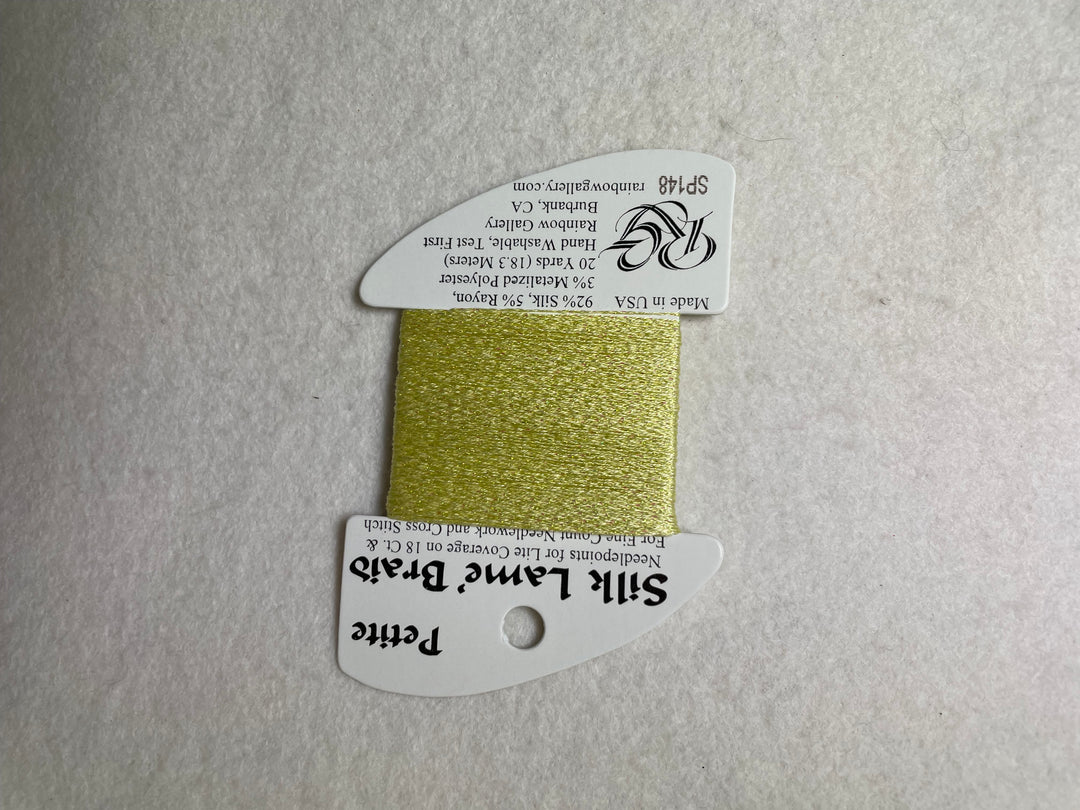 Petite Silk Lame Braid SP148 Lemon Lime