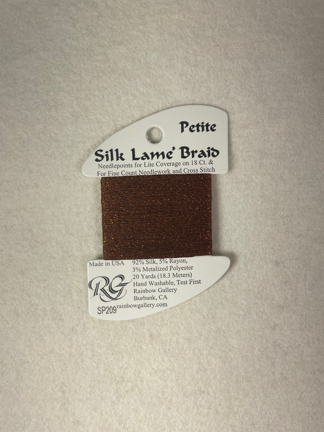 Petite Silk Lame Braid SP209 Ginger Bread