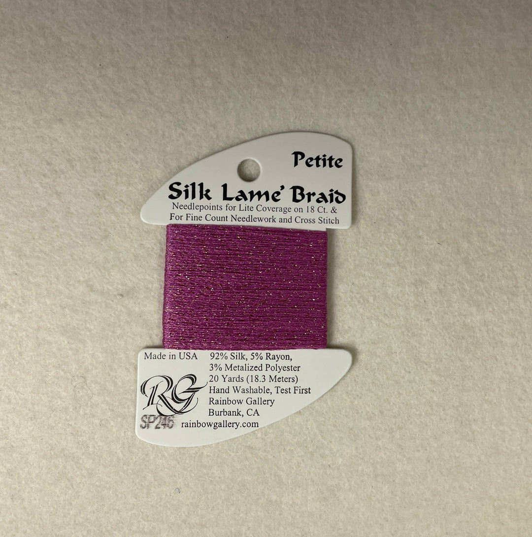 Petite Silk Lame Braid SP246 Vintage Wine