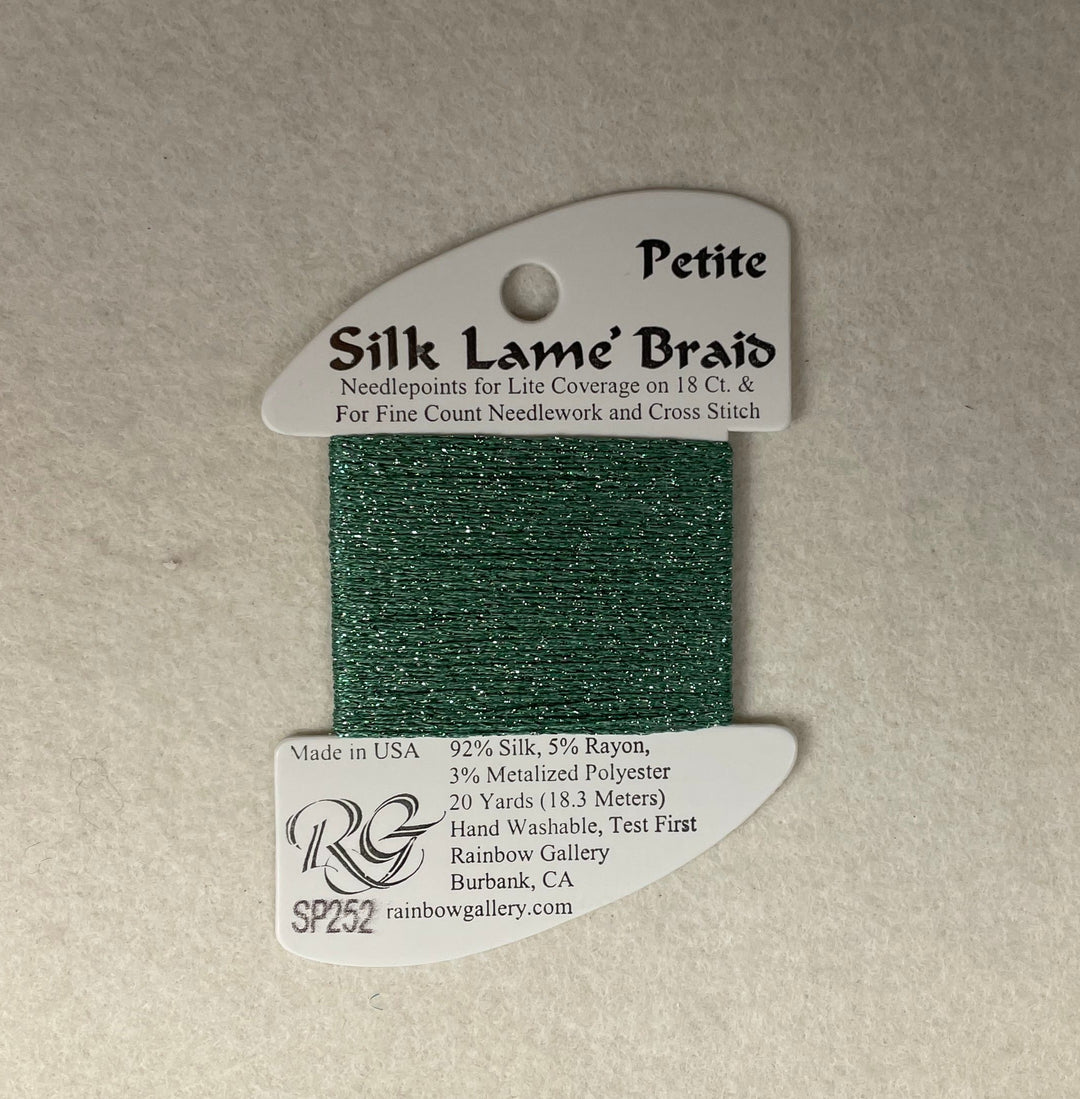 Petite Silk Lame Braid SP252 Caribbean Green