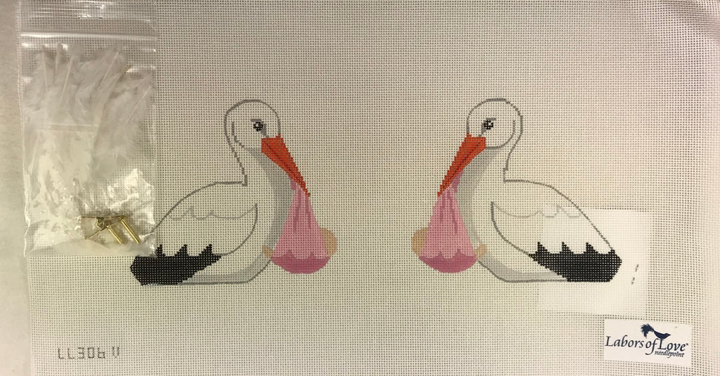 * SALE / Labors of Love LL306V It's a Girl Stork