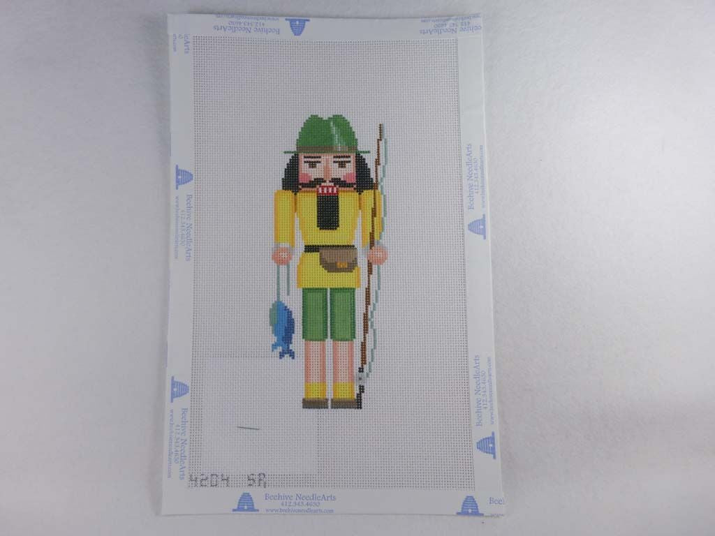 Susan Roberts Needlepoint Design, Inc. 4204 Nutcracker, Fisherman