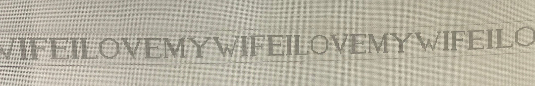 * Kristine Kingston KKB511 I Love My Wife Belt